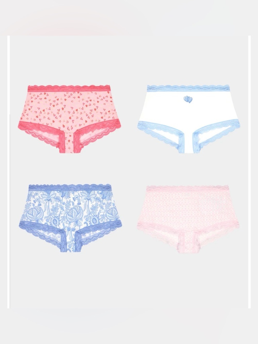 🩶ROLLER RABBIT PASTEL CORE BOYSHORT 4 PACK - NWT🩶 - Picture 4 of 10